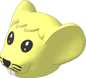 ~Figure Fabuland Mouse Head  1