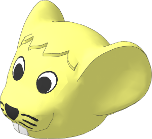 ~Figure Fabuland Mouse Head  2