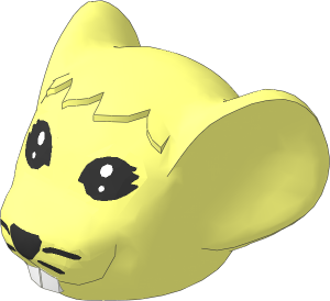 ~Figure Fabuland Mouse Head  3