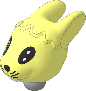 Figure Fabuland Bunny Head  1 with Neck