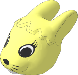 ~Figure Fabuland Bunny Head  3