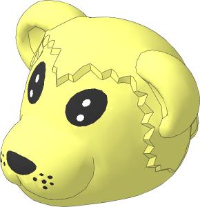 ~Figure Fabuland Bear Head  1