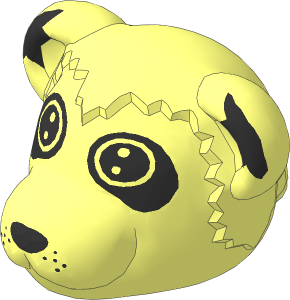 ~Figure Fabuland Panda Head