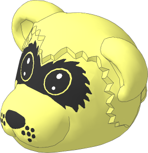 ~Figure Fabuland Raccoon Head  1