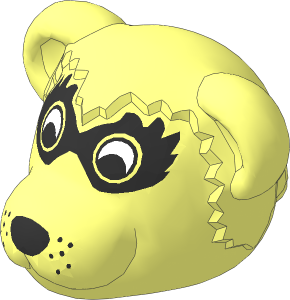 ~Figure Fabuland Raccoon Head  3