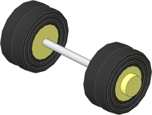 ~Axle Steel  4 x  72 LDU with Two Wheels  6.4 x  8 with Tyres  3/100 x  8 Double Smooth