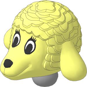 Figure Fabuland Lamb Head  2 with Neck