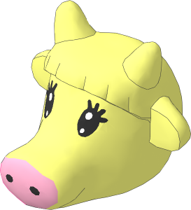 ~Figure Fabuland Cow Head