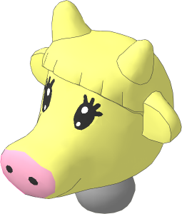 Figure Fabuland Cow Head with Neck