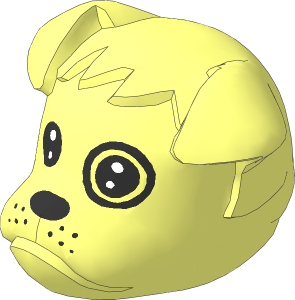 ~Figure Fabuland Bulldog Head  2