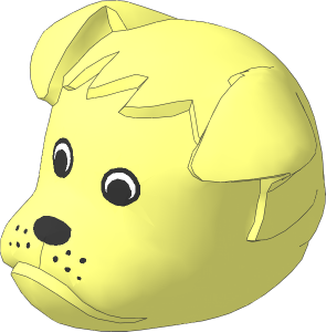 ~Figure Fabuland Bulldog Head  3