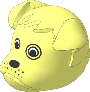 ~Figure Fabuland Bulldog Head  4