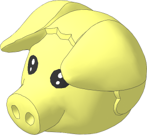 ~Figure Fabuland Pig Head  1