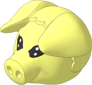 ~Figure Fabuland Pig Head  2