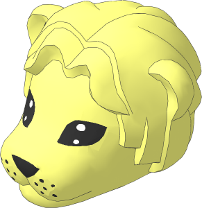 ~Figure Fabuland Lion Head  1