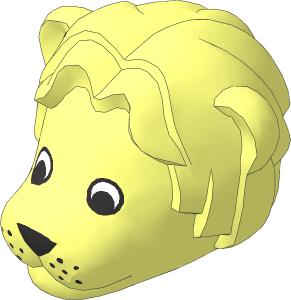 ~Figure Fabuland Lion Head  2