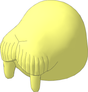 ~Figure Fabuland Walrus Head without Pattern