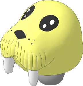 Figure Fabuland Walrus Head  1 with Neck