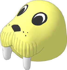~Figure Fabuland Walrus Head  2