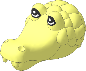 ~Figure Fabuland Crocodile Head  1