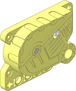 ~Technic Motor Pull Back  5 x  7 x  3 Type 6 Left (needs work)