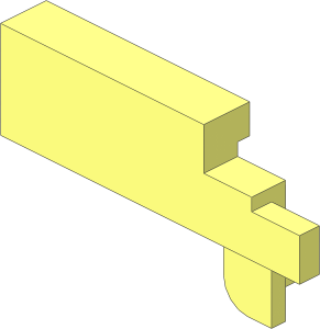 ~Garage Door Counterweight with Hinge Pin Right