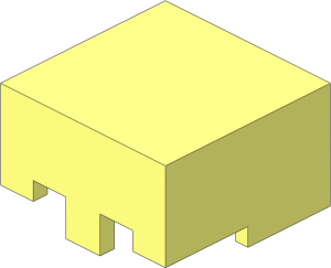 Minifig Helmet Square Head