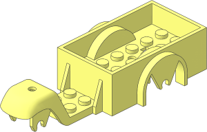 ~Fabuland Tricycle with 1 Front Wheel Chassis