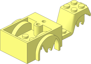 ~Fabuland Tricycle with 2 Front Wheels Chassis