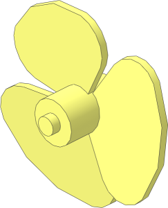 Electric Motor Boat Propeller with  3 Blades
