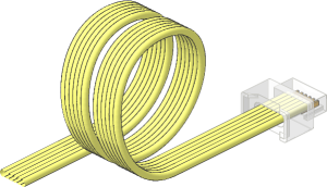 ~Electric Power Functions 2.0 Coiled Cable 25cm with Trans Clear Plug