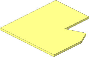 ~Train Track 12V Tapered Point Left Bottom Plate