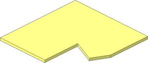 ~Train Track 12V Tapered Point Right Bottom Plate