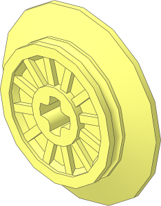 ~Train Wheel for RC Train with Technic Axle Hole