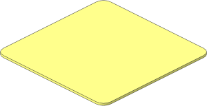 Cardboard  6 x  6 Thick with Rounded Corners
