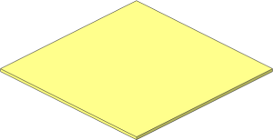 Cardboard  6 x  6 Thick with Sharp Corners