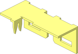 ~Electric Brick  2 x  2 x  0.667 Top Inside Metal Left Side