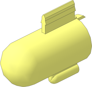 ~Boat Keel Weight Half Bottom with Tab
