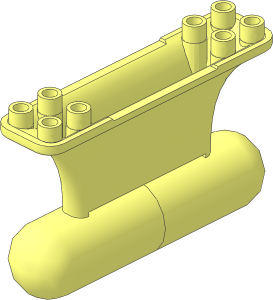 Boat Keel Weighted  2 x  8 x  4 without Bottom Tab