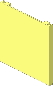 ~Fabuland House Block End Panel Solid