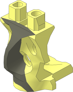 Minifig Hips Ghost with Dark Bluish Grey Pattern