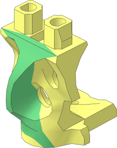 Minifig Hips Ghost with Sand Green Pattern