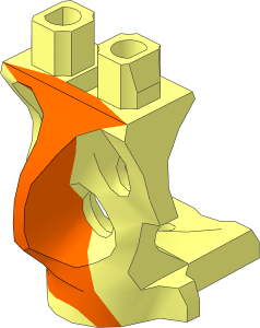Minifig Hips Ghost with Orange Pattern