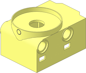 ~Electric Powered Up Medium Angular Motor Front Top