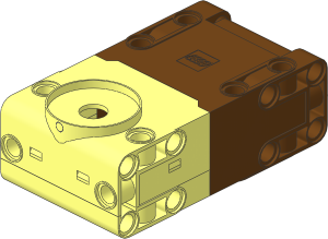 Electric Powered Up Large Angular Motor Body Assembly with Medium Azure Back
