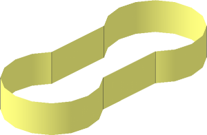 ~Electric Powered Up Twin Cable Segment with Flat Middle