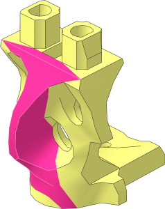 Minifig Hips Ghost with Medium Lilac Pattern