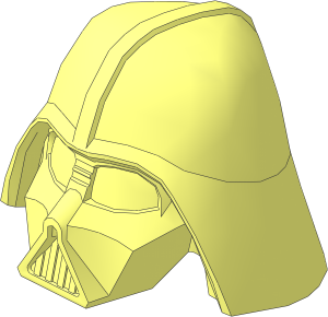 Minifig Helmet SW Darth Vader Upper Part