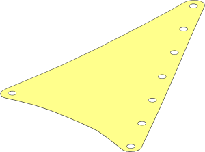 Sail 15 x 22 Triangular with  8 Holes