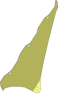 Sail 15 x 22 Triangular with  8 Holes (Formed Shape 1)